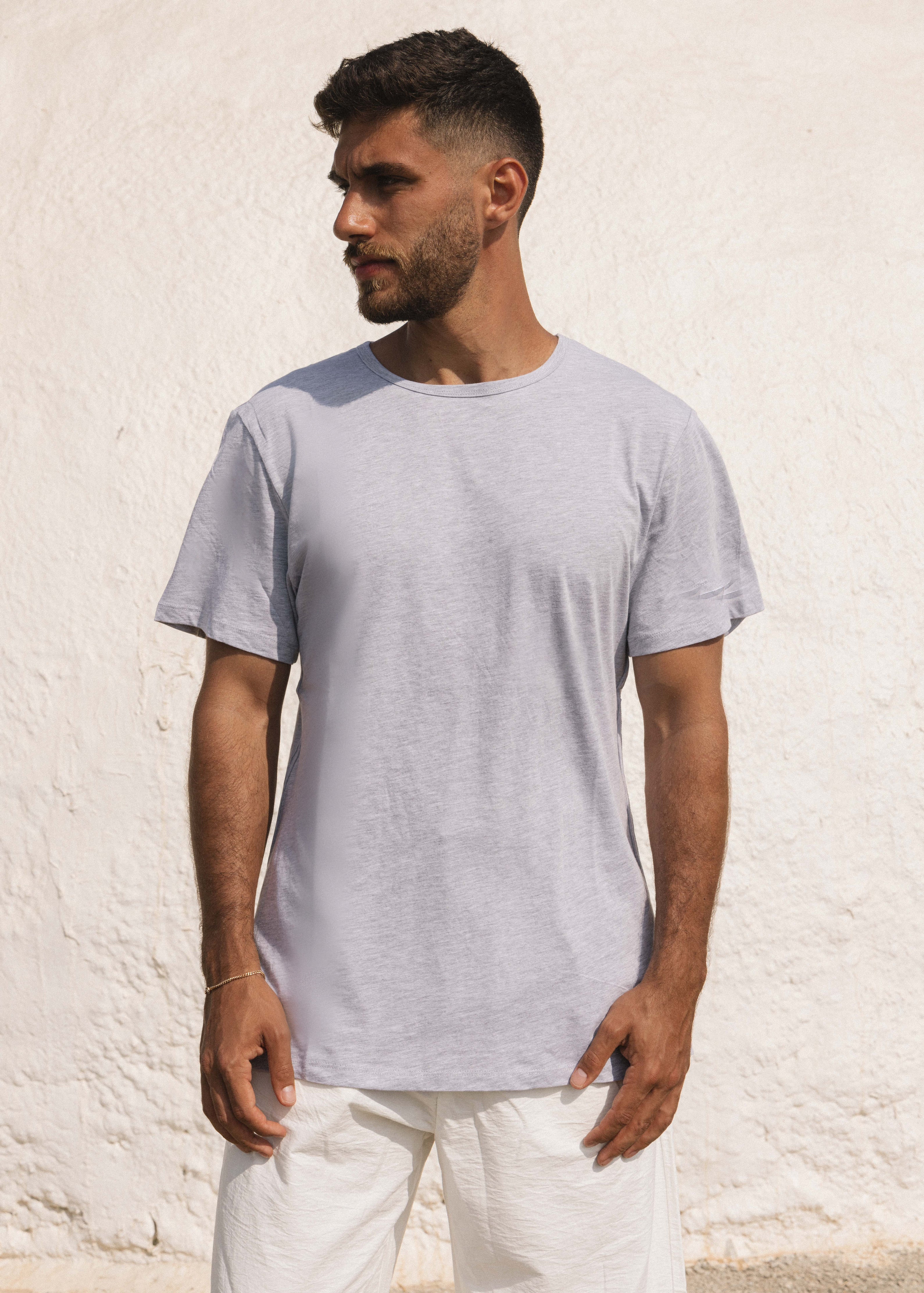Grey plain t-shirt