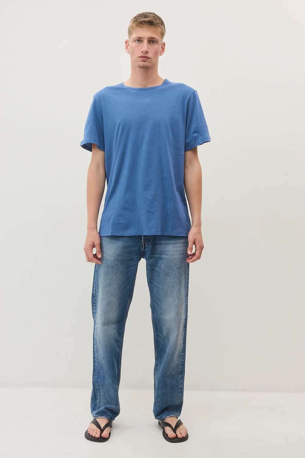 Blue Navy Plain T-shirt