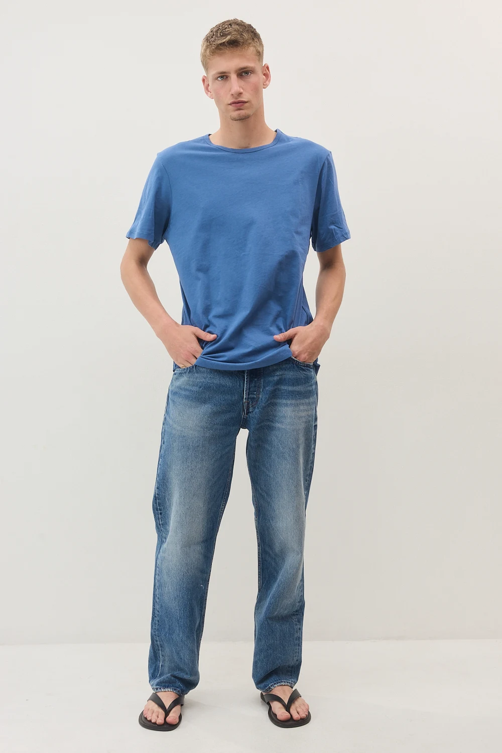 Blue Navy Plain T-shirt